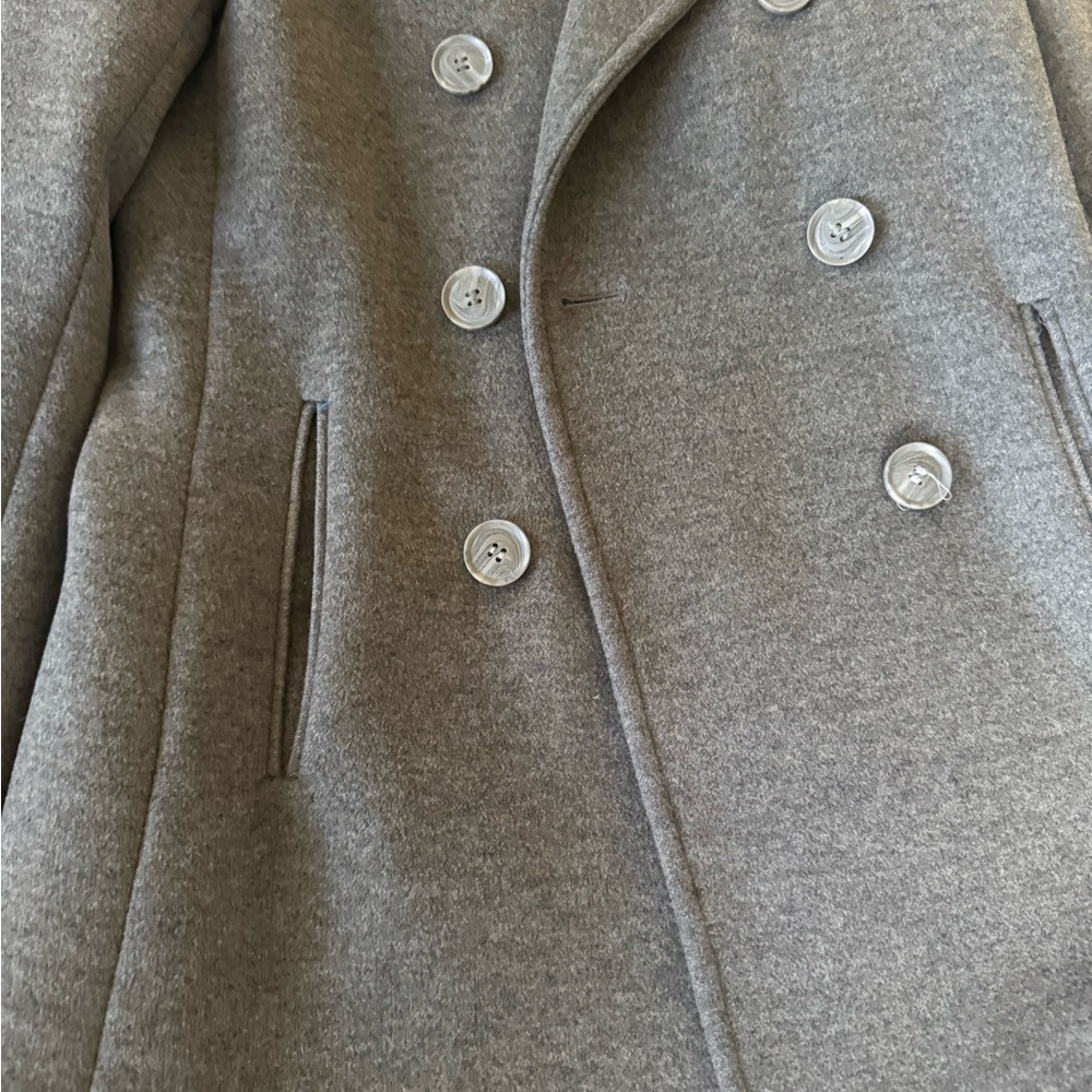 Calvin Klein Gray Pea Coat View 4